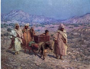 unknow artist Arab or Arabic people and life. Orientalism oil paintings  431